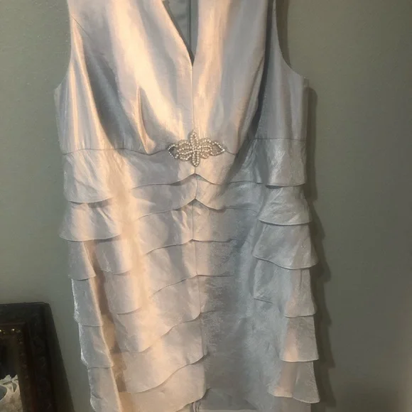 size 18w formal dresses La Femme Dress 31570 Plus-Size Formal Prom Dress Sage / 20W main image 0